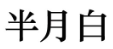 半月白 