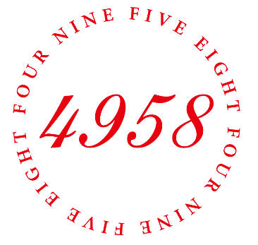 4958 FOUR NINE FIVE EIGHT 