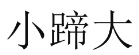 小蹄大 